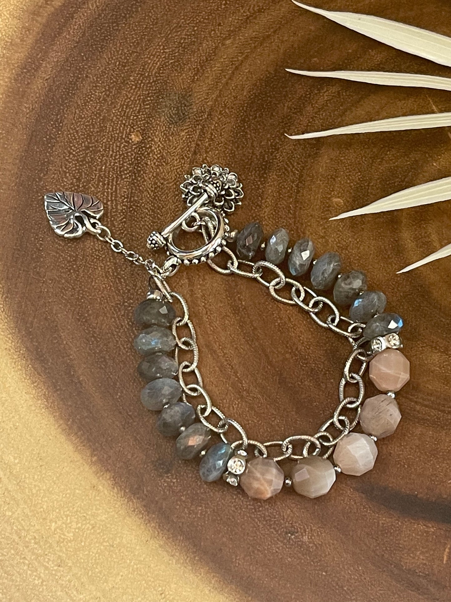 Labradorite Bracelet/ Charm Bracelet