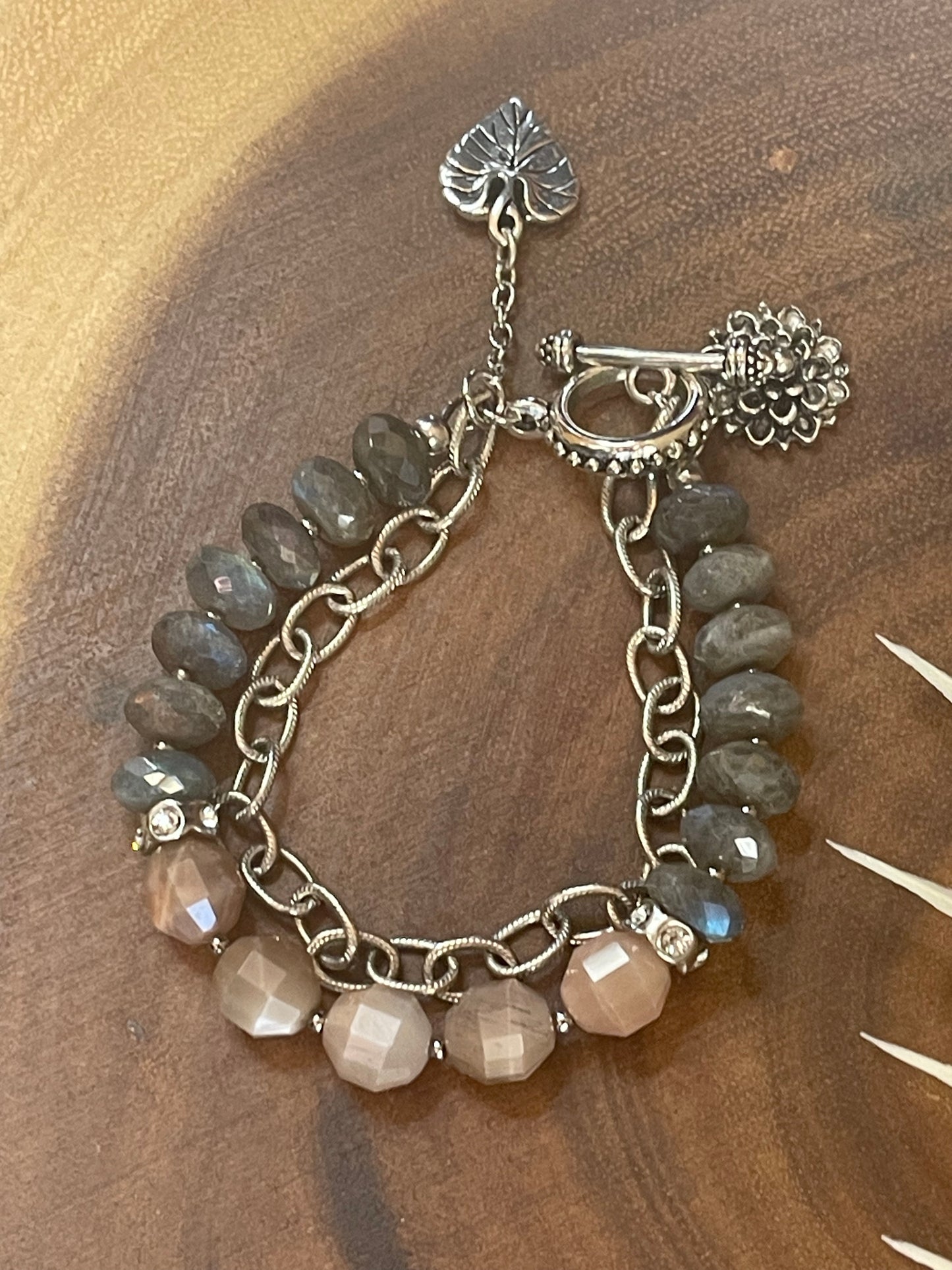 Labradorite Bracelet/ Charm Bracelet