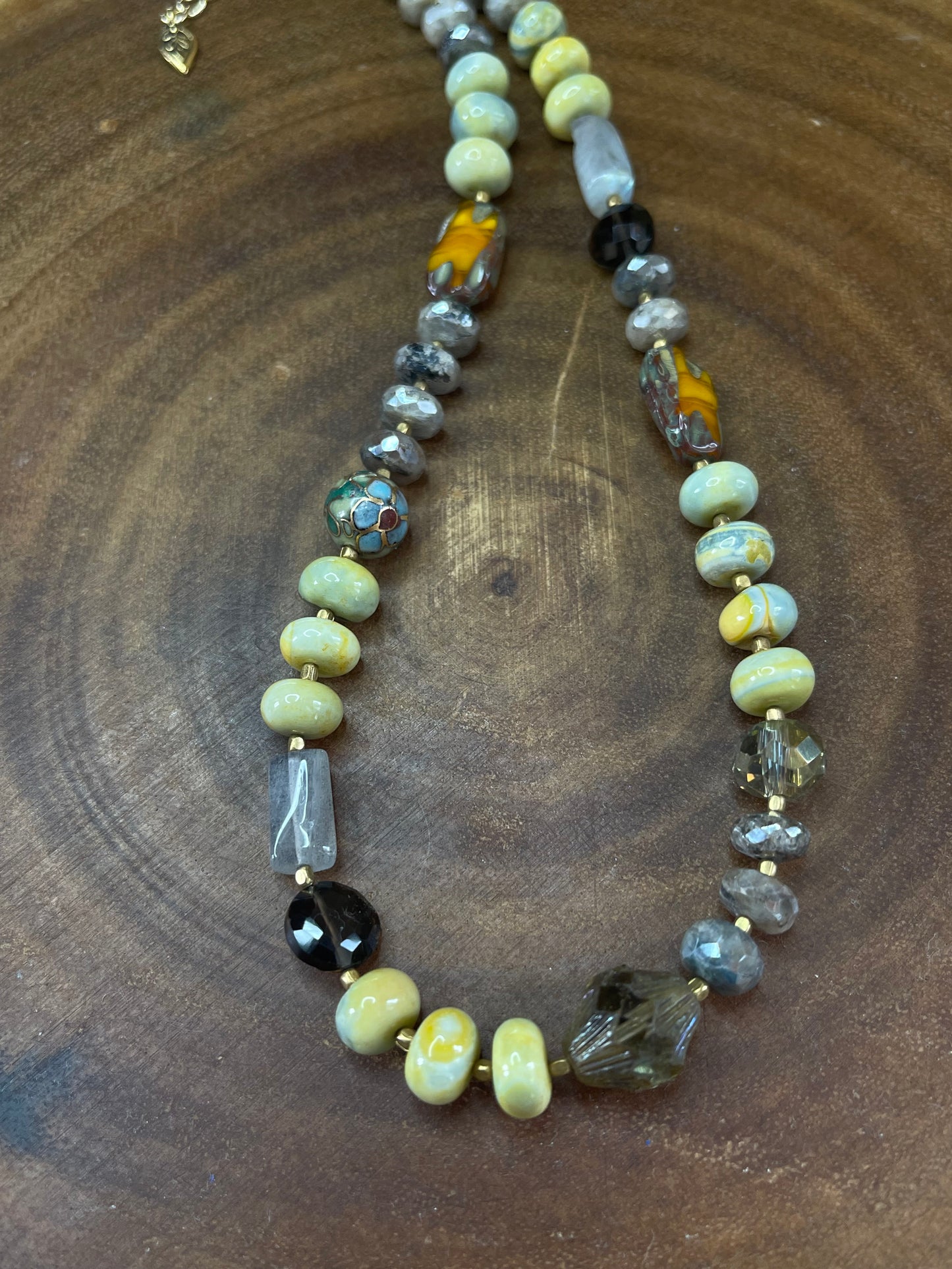 Opal Beaded Necklace