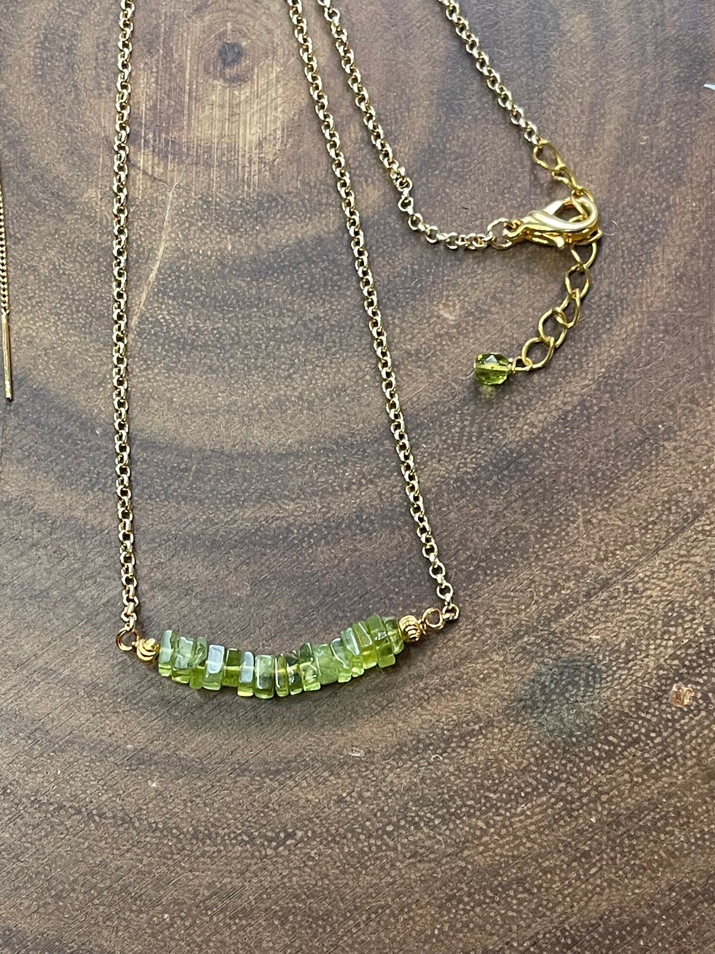 Peridot Jewelry Set -Gold