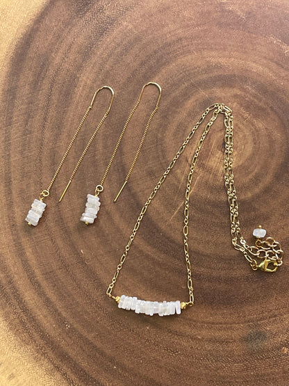 Rainbow Moonstone Jewelry Set