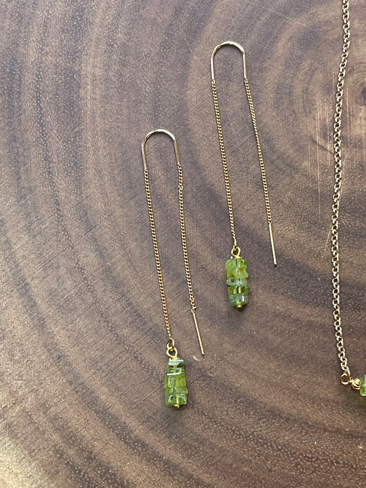 Peridot Jewelry Set -Gold