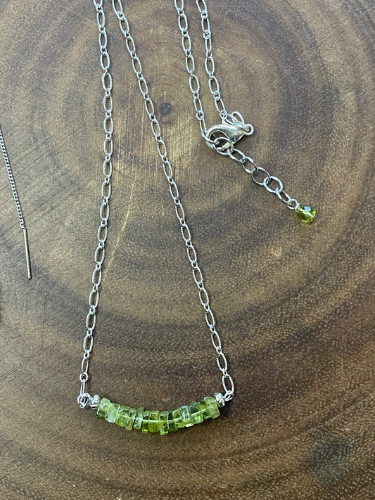 Peridot Jewelry Set - Silver