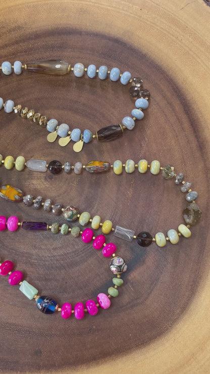 Opal Beaded Necklace