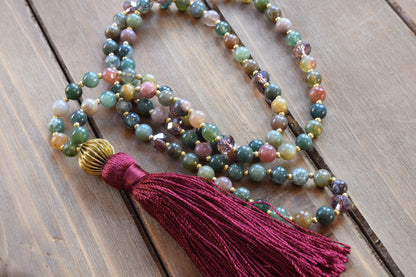 Ocean Jasper Tassel Necklace