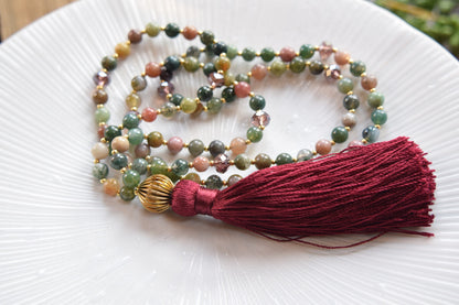 Ocean Jasper Tassel Necklace