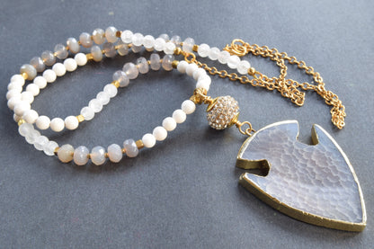 Agate Pendant Necklace