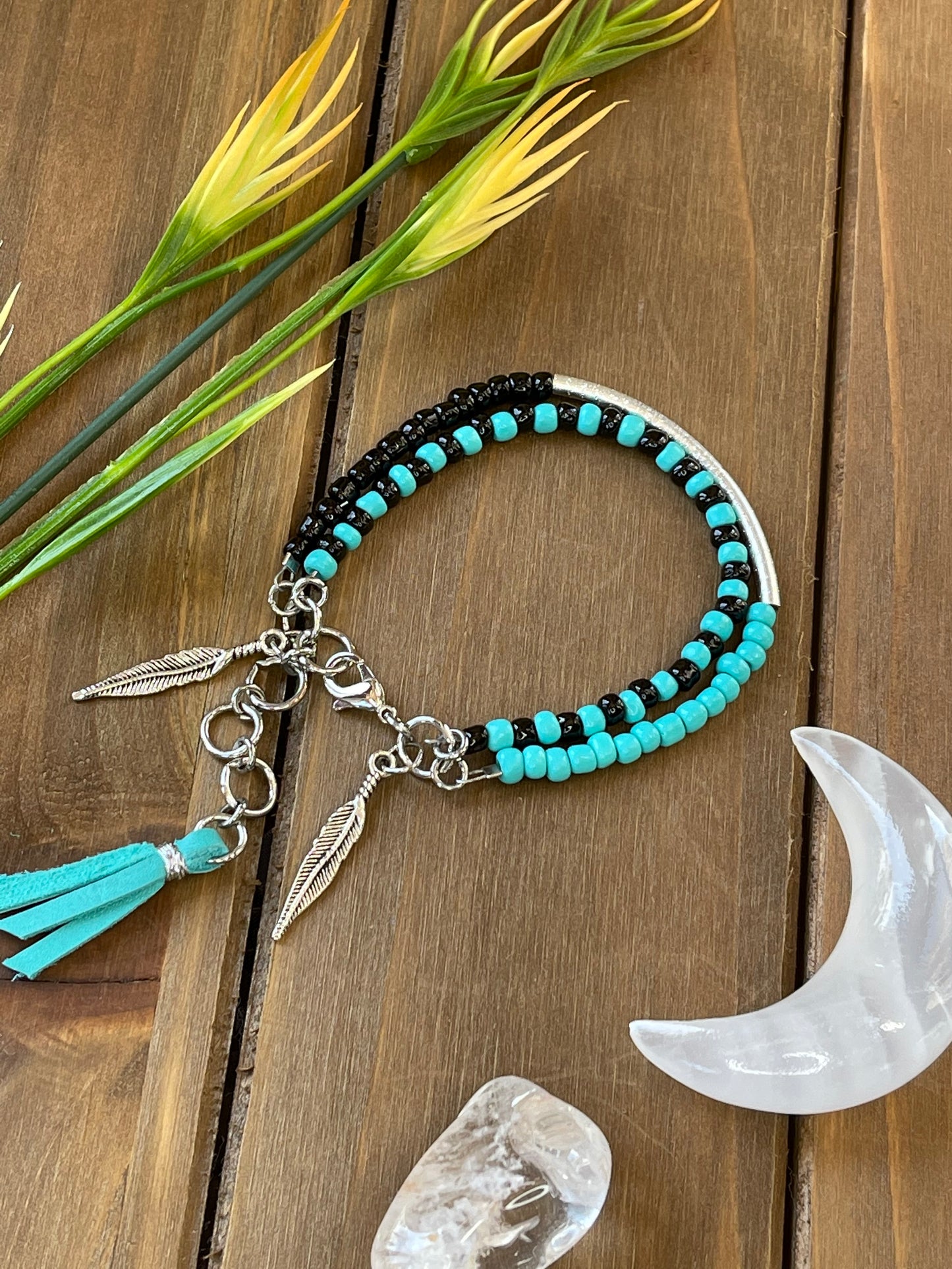 Boho 2 Strand Bracelet / Turquoise