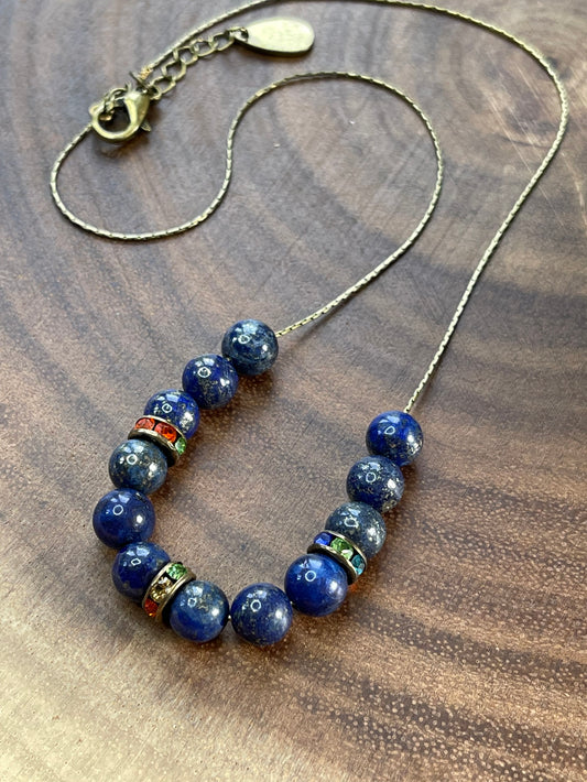 Lapis Lazuli Beaded Necklace