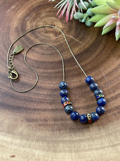 Lapis Lazuli Beaded Necklace