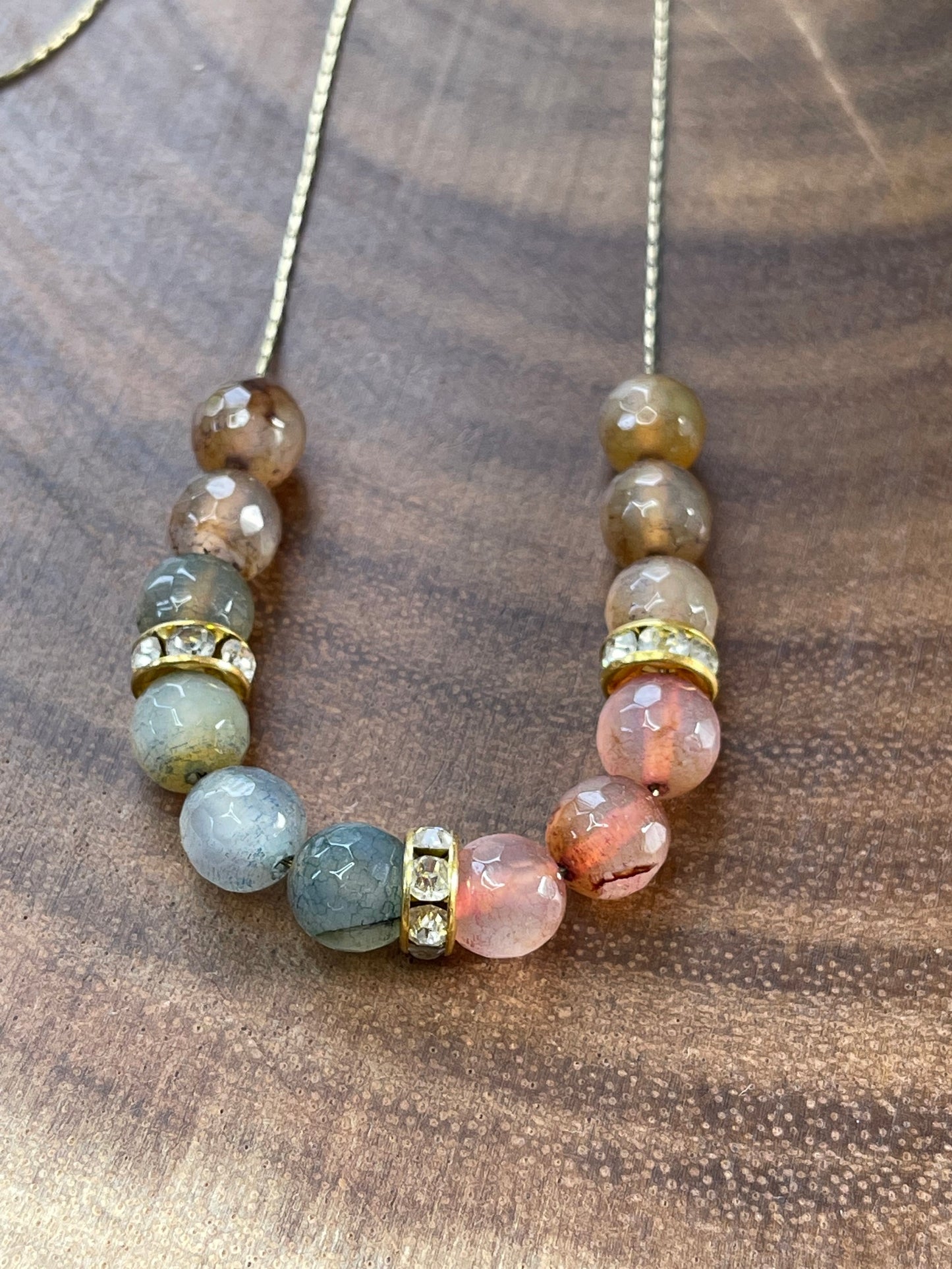 Multi Color Agate Necklace