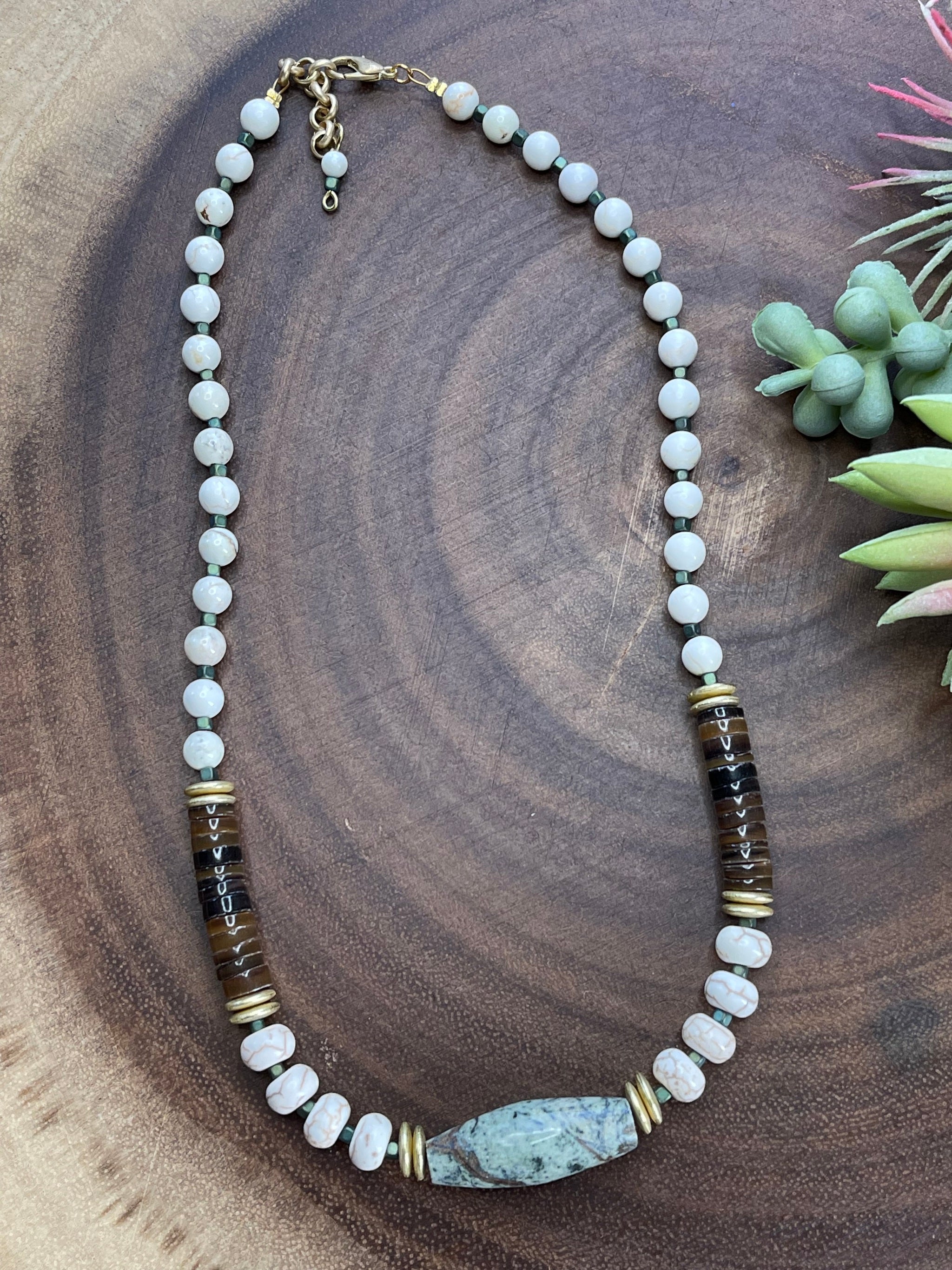 Multi Length Bead and Chain Boho Necklace - SouthernGirlApparel.com