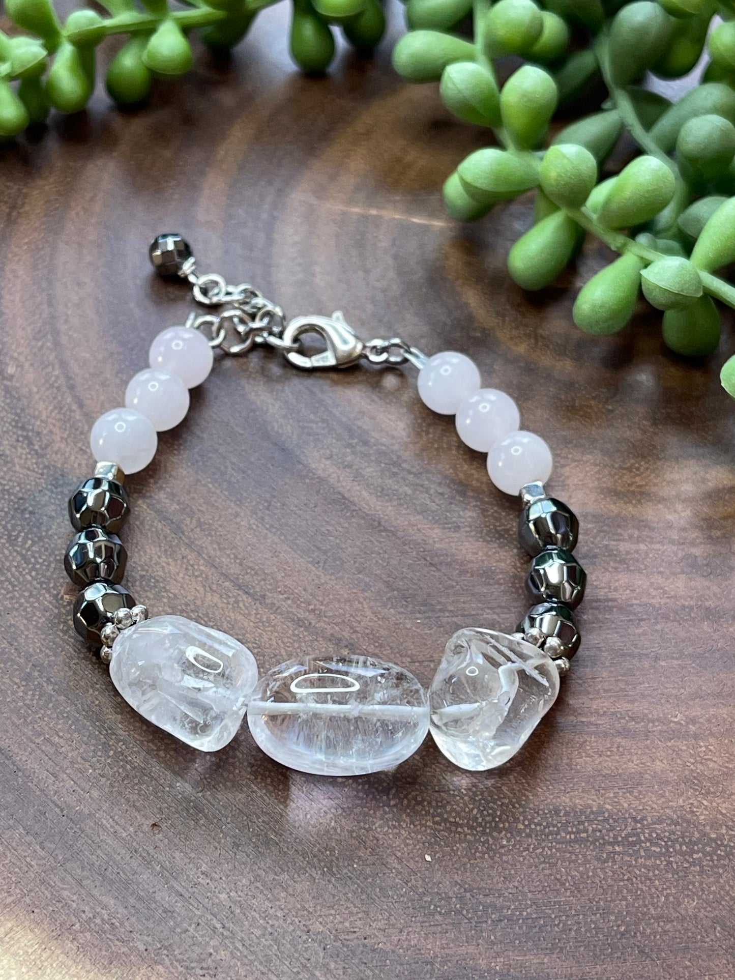 Clear Quartz Nugget Bracelet