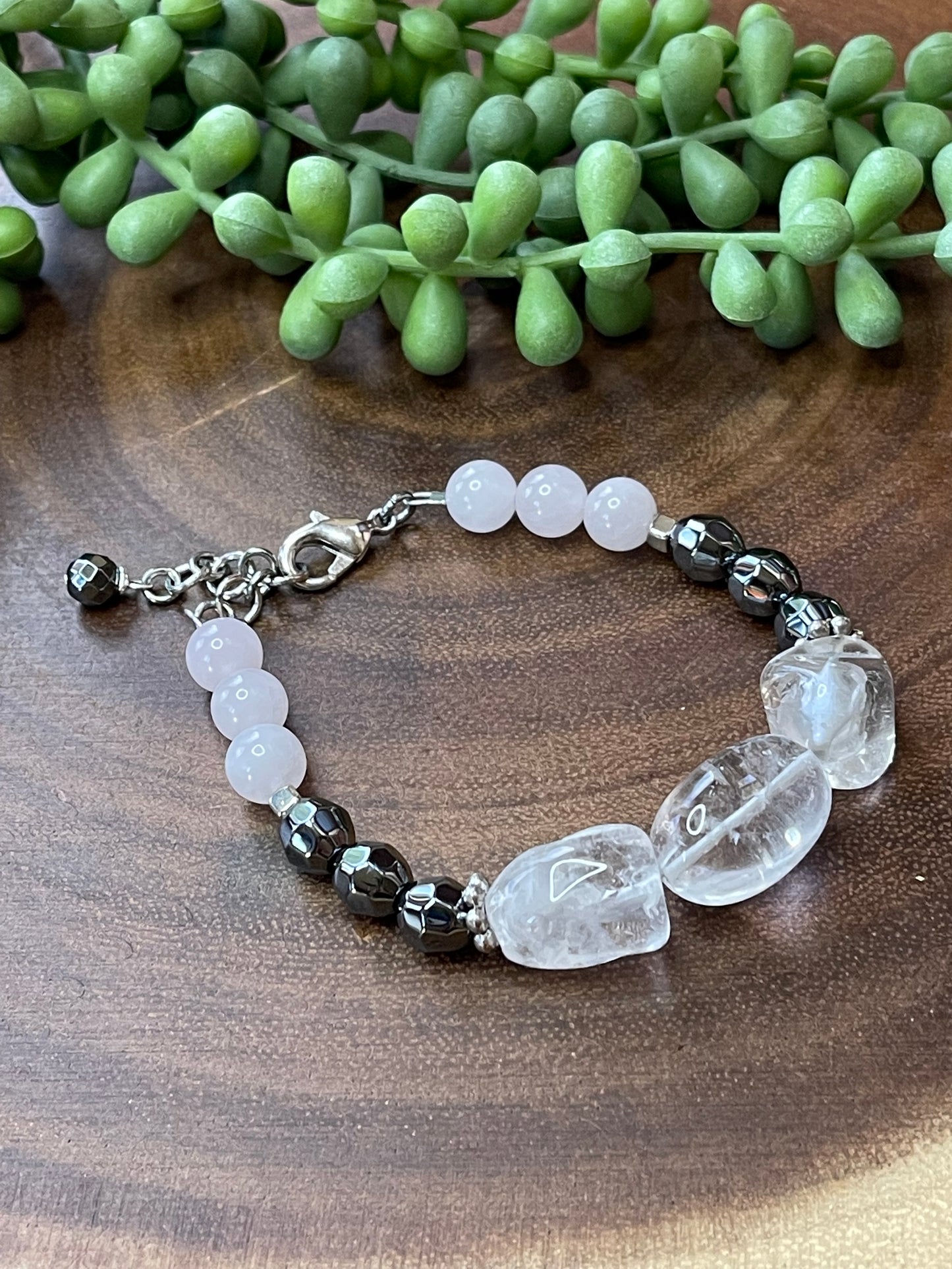 Clear Quartz Nugget Bracelet