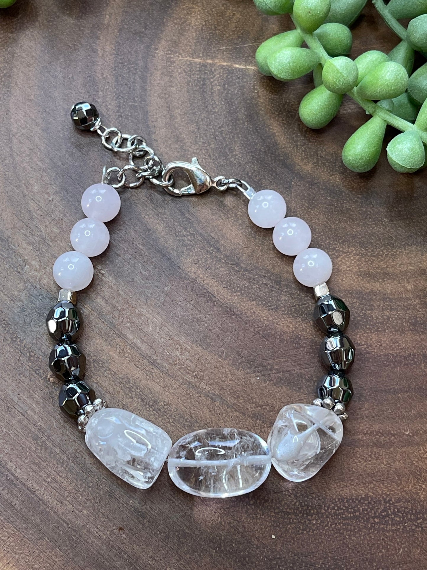 Clear Quartz Nugget Bracelet