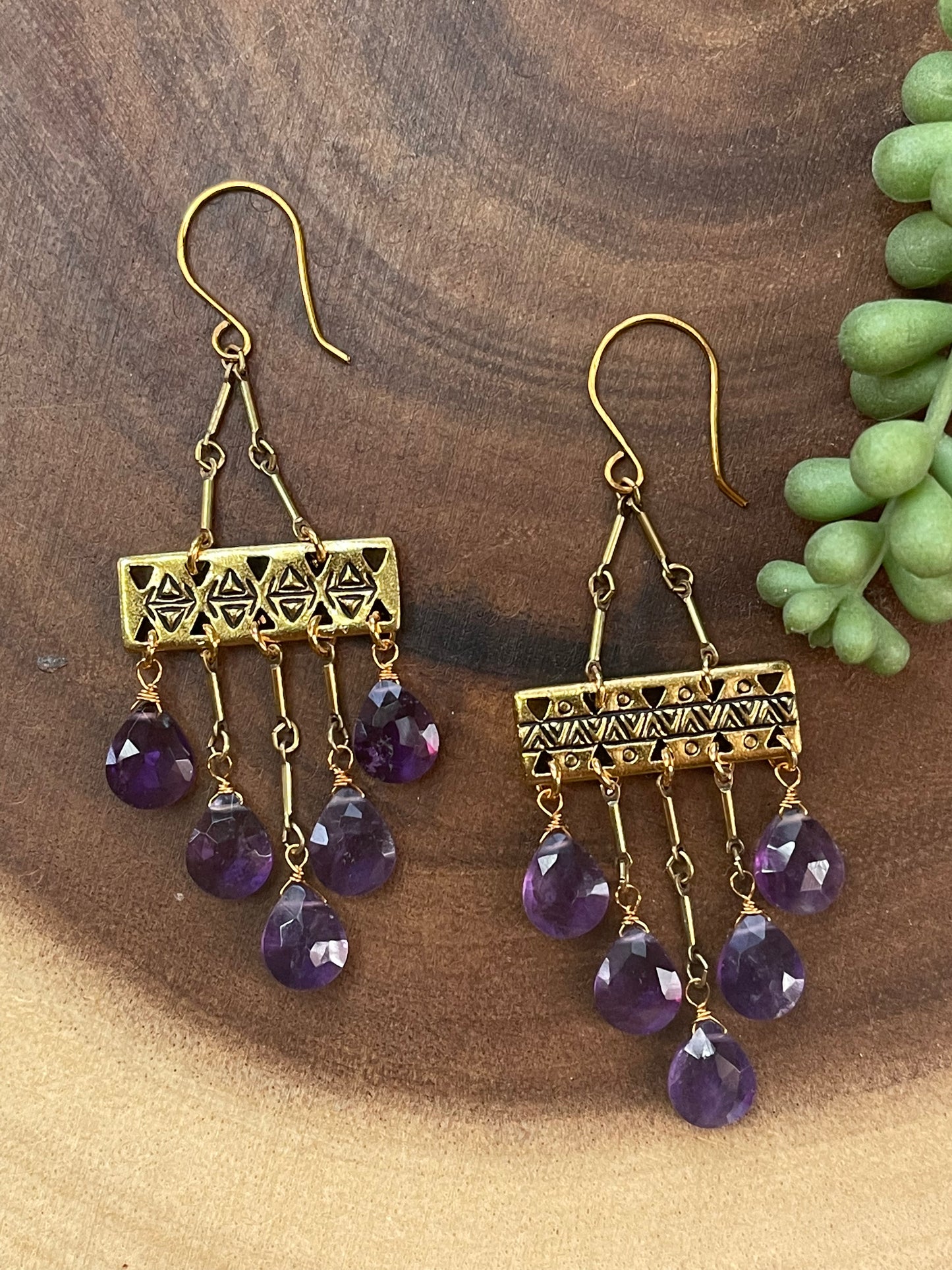 Amethyst Drop Earrings