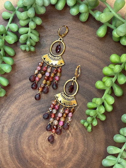 Red Czech Earrings