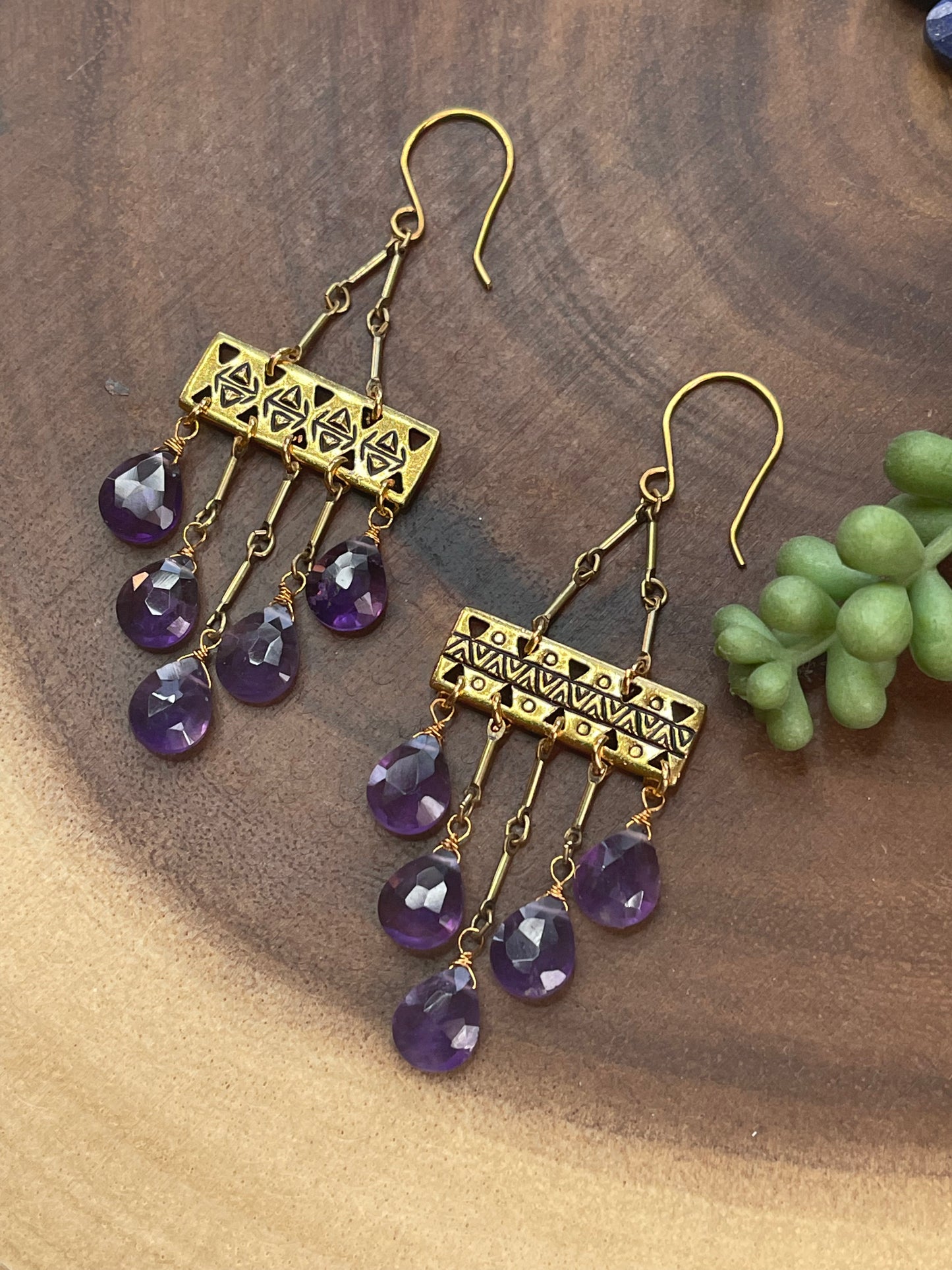 Amethyst Drop Earrings