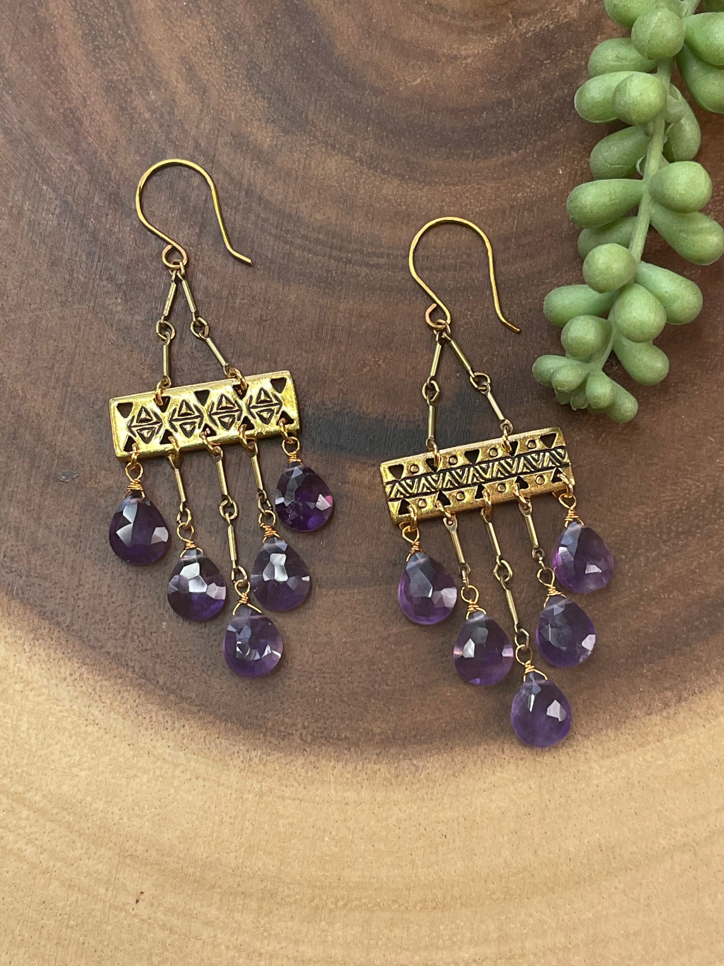 Amethyst Drop Earrings