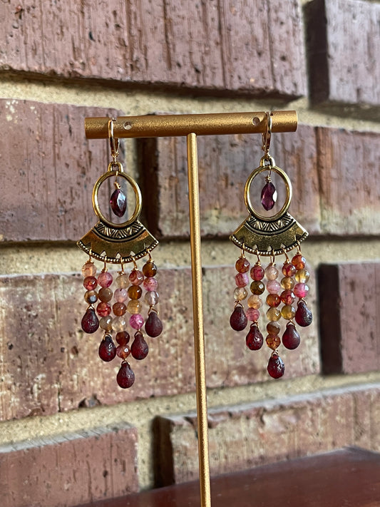 Red Czech Earrings