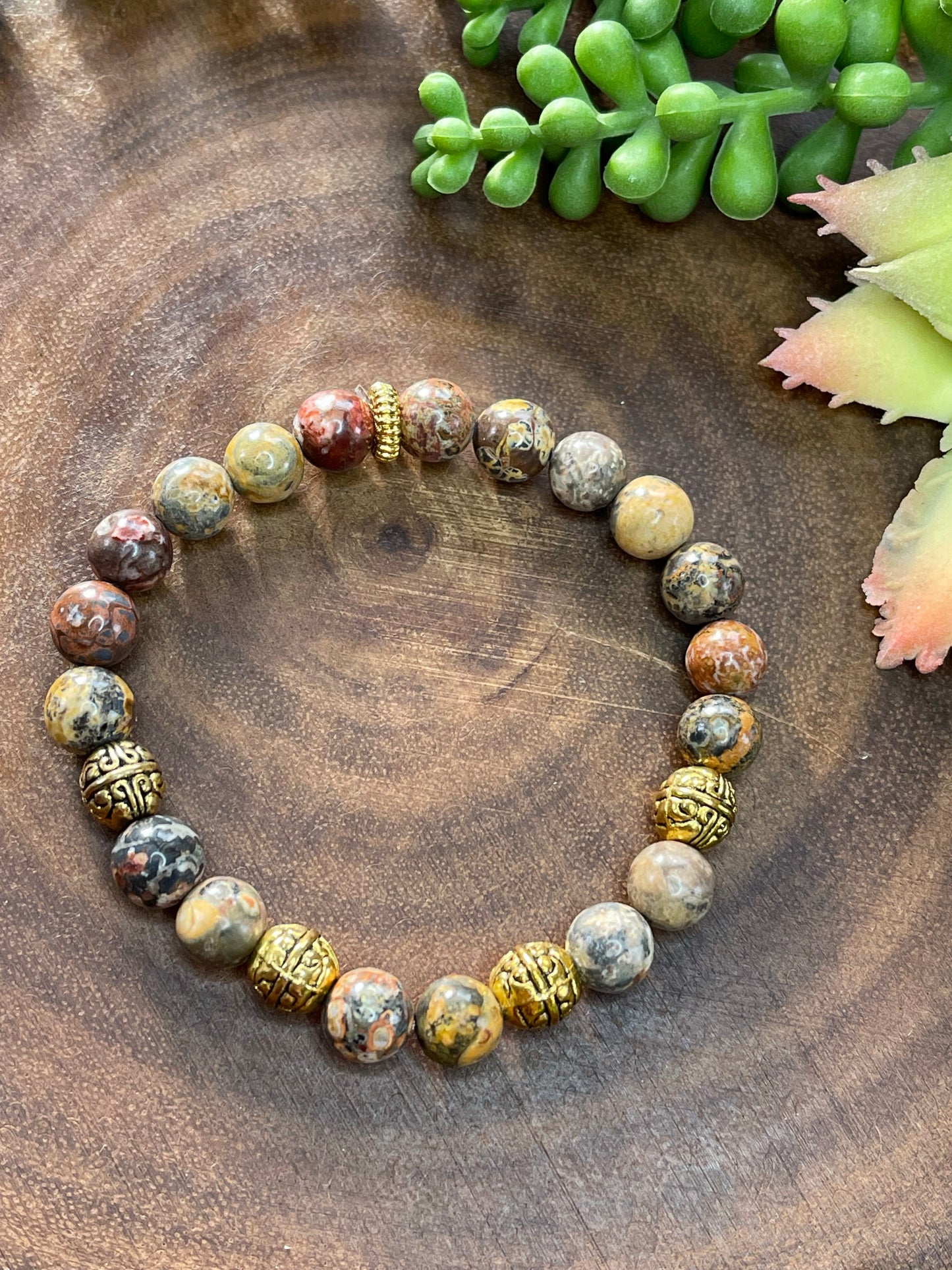 Jasper Beaded Bracelet