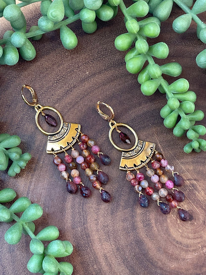 Red Czech Earrings