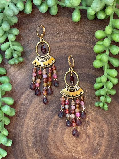 Red Czech Earrings