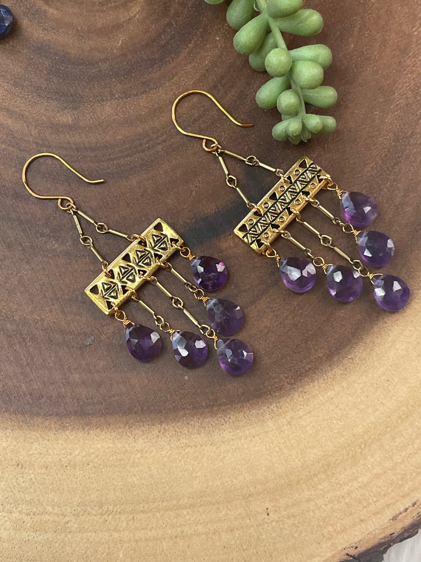 Amethyst Drop Earrings